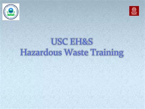PPT USC EH S Hazardous Waste Training PowerPoint Presentation ID