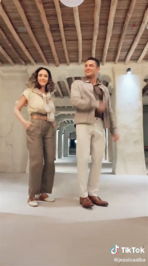 jessica alba praises zac efron s dance moves in first tiktok video metro news