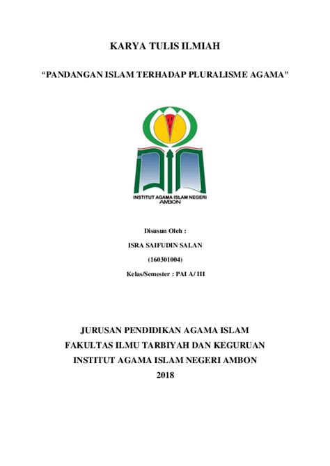 Beberapa tahun terakhir beredar wacana tentang pemberlakuan hukuman mati bagi para bandar narkoba kelas internasional. (PDF) KARYA TULIS ILMIAH " PANDANGAN ISLAM TERHADAP ...