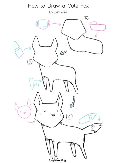 How To Draw A Cute Fox Easy Step By Step Tutorial For Beginners