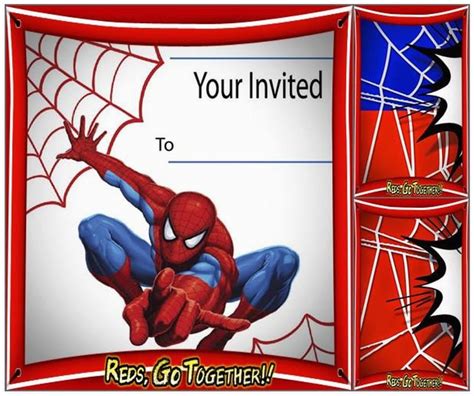 Editable Spiderman Birthday Invitation Birthdaybuzz