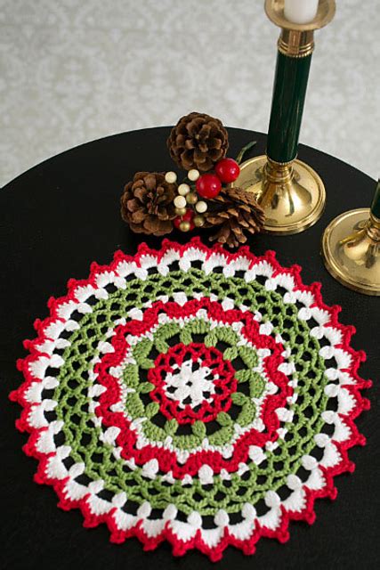 Ravelry Festive Lace Doily Pattern By Natasja King