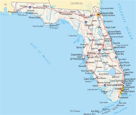 Collection 91 Background Images Map Of Florida With Cities Labeled Latest