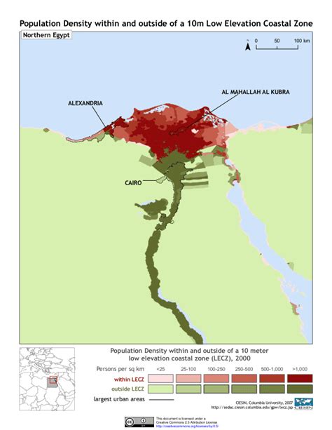 Population Density Map Of Egypt Cities And Towns Map