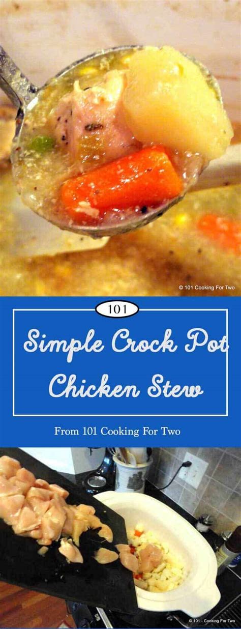 How to make an easy chicken stew with potatoes recipe? Simple Crock Pot Chicken Stew | 101 Cooking For Two