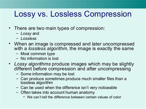 Lossless Vs Lossy What Is The Difference
