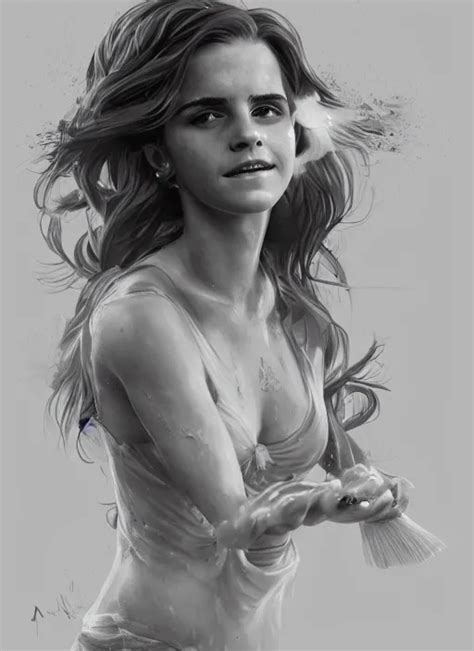A Highly Detailed Illustration Of Emma Watson Washing Stable Diffusion OpenArt