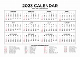 2023 calendar pdf word excel - 2023 calendar free printable word ...