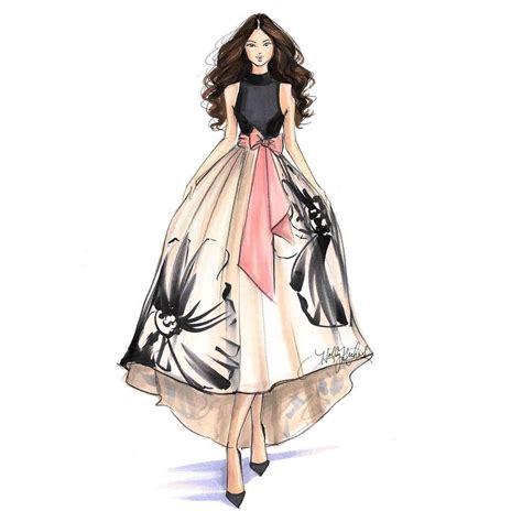 Holly Nichols Illustration Dress Design Sketches Sketches Dresses