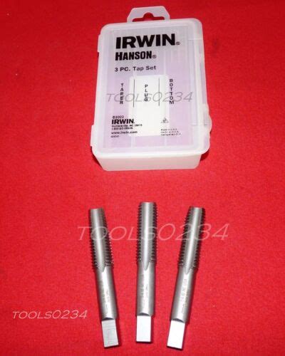 34 10 Nc Tap Set Carbon Steel Irwin 2658 Zr 3pc Taper Plug Bottom Usa