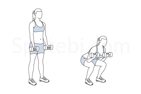 Squat Curl Illustrated Exercise Guide