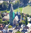 Bad Homburg vor der Höhe von oben - Kirchengebäude Stadtpfarrkirche St ...