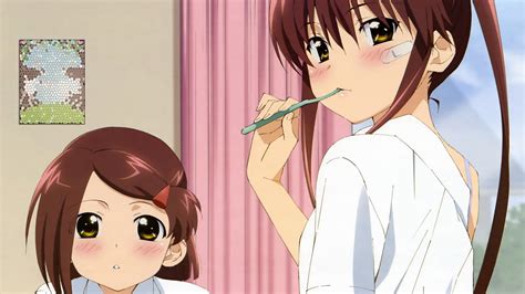 Two Female Anime Character Illustration Kiss X Sis Suminoe Ako