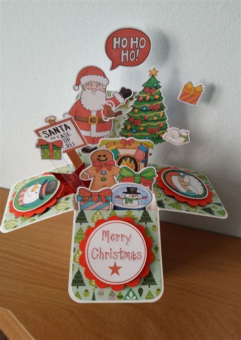Card In A Box Pop Up Box Cards 3d Cards Card Boxes Easel Cards Boxed Christmas Cards Xmas