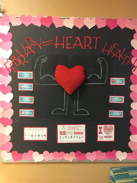 Heart Health Month For February Health Bulletin Boards Valentines