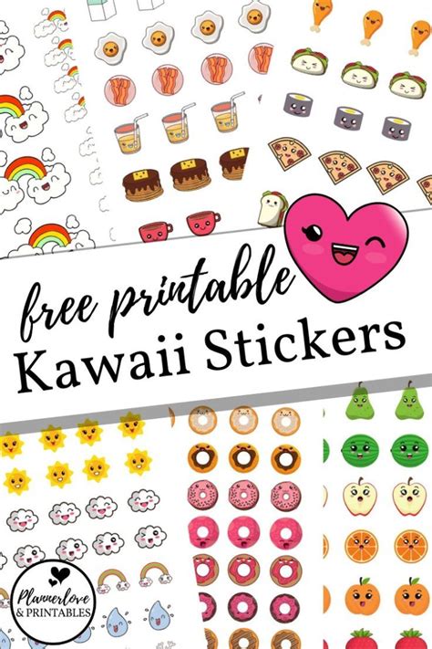 Free Printable And Cute Kawaii Stickers Decorate Your Planner Or Notes