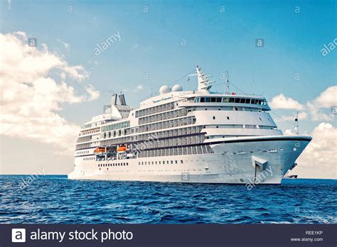 🔥 Free download Large luxury cruise ship on sea water and cloudy sky