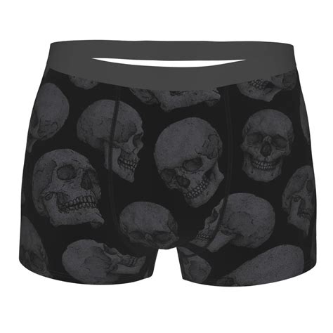 Men S Panties Skulls Men Boxer Underwear Cotton For Male Bones Skull