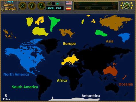 World Map Puzzle Geography Learning Game