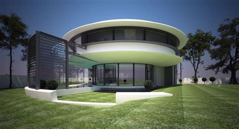 They come together to make a sleek modern home with an interior courtyard, cliffside pool, and quite a few sizable rooms inside. Circle House by Razvan Barsan + Partners « Inhabitat ...