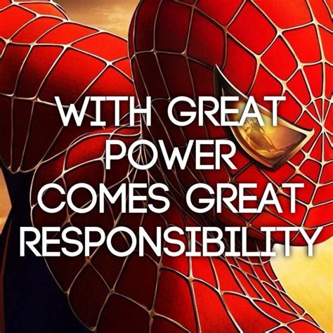 And from the one who has been entrusted with much, much more. With great power comes great responsibility | Think About ...
