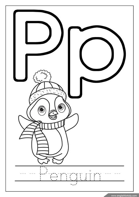 Letter P Worksheets Flash Cards Coloring Pages