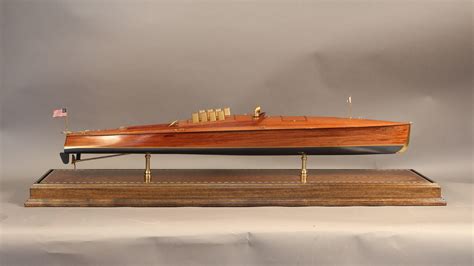 Speeboat Dixie Ii Model And Steam Yacht Corsair Of 1930 Ship Model