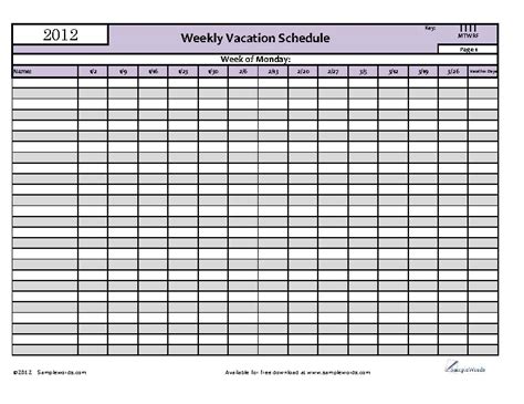 Printable Vacation Calendar Calendar Template 2023