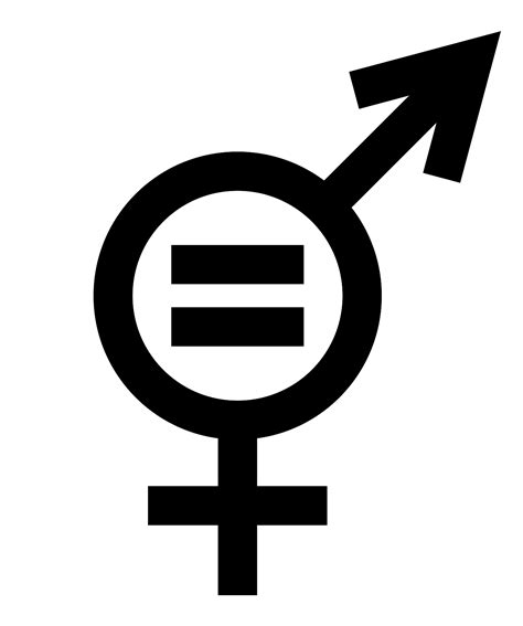 Gender Gelijkheid Symbool Vectorafbeelding Voor Openbaar Gebruik