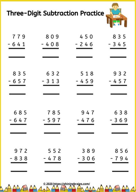 Subtracting Mixed Numbers With Regrouping Worksheet Pdf Vertical