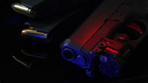 Wallpaper Black Gun Vehicle Blue Pistol Laser Glock Light