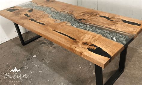 How To Build A Live Edge Table River Style