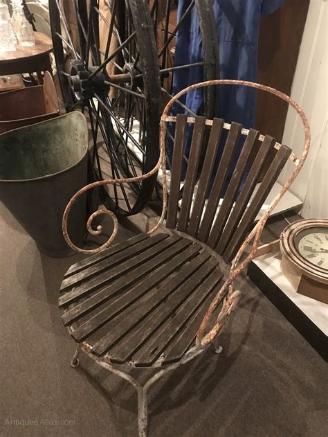 Antiques Atlas Vintage French Wrought Iron Garden Chair
