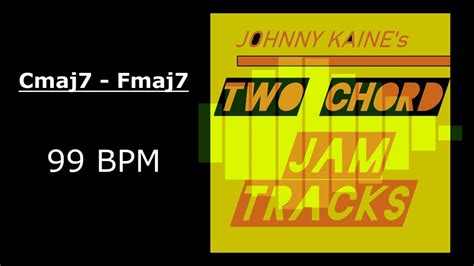 Two Chord Jam Track Cmaj7 Fmaj7 99bpm Youtube