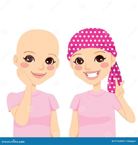 Young Girl With Cancer Stock Vector Illustration Of Face 27164659