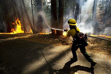Fire Rages Near Yosemite