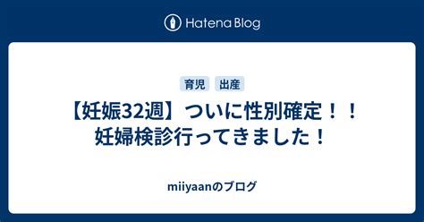 【妊娠32週】ついに性別確定！！妊婦検診行ってきました！ Miiyaanのブログ