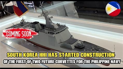 South Korea Hhi Has Started Construction Of The First Of Two Corvettes