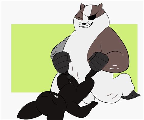 Rule 34 Anal Animated Badger Badgerclops Balls Black Body Black Fur Cartoon Network Clenched