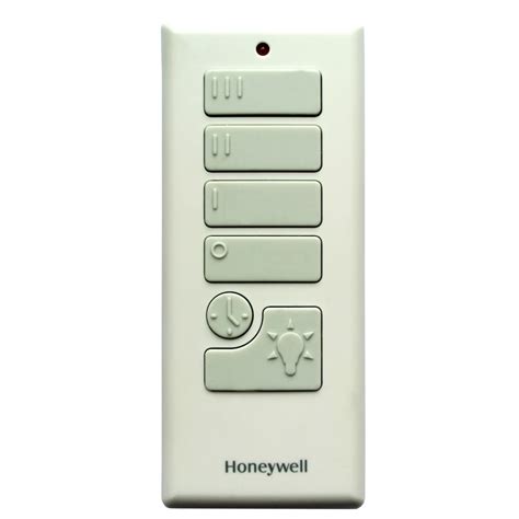 The light kit is dimmable and the fan and light are controlled by a handheld remote control. Honeywell Handheld Ceiling Fan Remote at Lowes.com