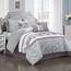 HGMart Bedding Comforter Set Bed In A Bag  7 Piece Luxury Embroidery