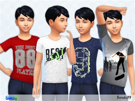 The Sims Resource S77 Boy 19 Top By Sonata77 • Sims 4 Downloads