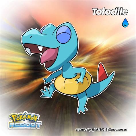 Pokémon Reboot On Instagram “💧 Totodile The Big Jaw Pokémon 💧 Dex Entry Totodile Loves To