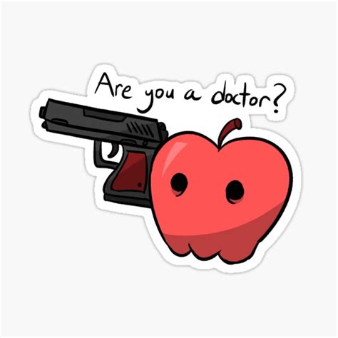 An Apple A Day Red Sticker For Sale By C7Animatics Redbubble