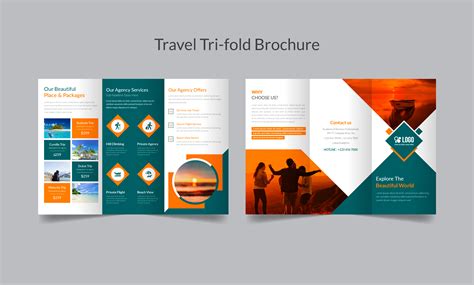 Tour And Travel Agency Tri Fold Brochure Grafik Von Graphichut · Creative