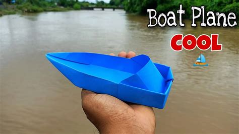 Floating Paper Boat Plane ⛵ Paper Boat Float In River Amazing Boat