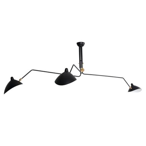 Serge Mouille Three Arm Ceiling Lamp Replica Lights