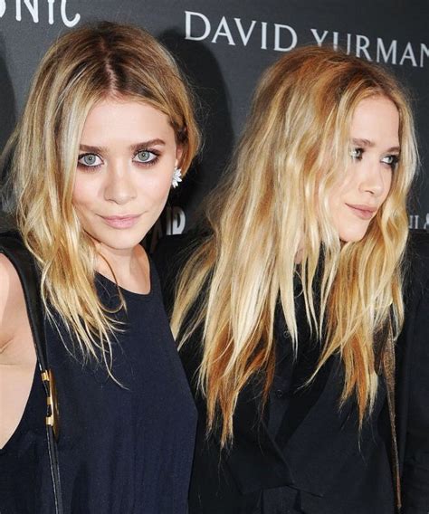 Mary Kate Olsen And Ashley Olsen Messy Texturized Hair Style Olsen