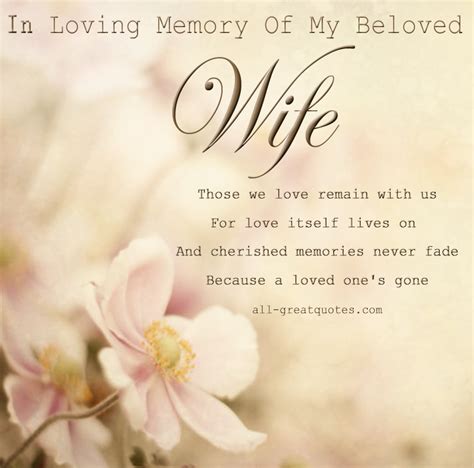 Wife Funeral Quotes Memorial Quotesgram