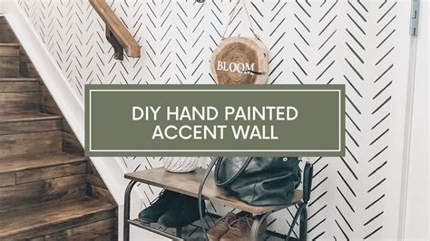 Diy Hand Painted Accent Wall Faux Wallpaper Youtube